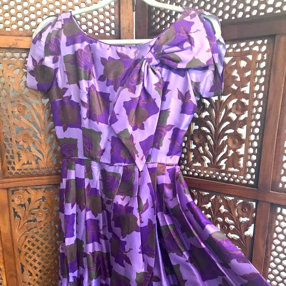 50's Vintage Topsey Fit & Flare Floral Dress